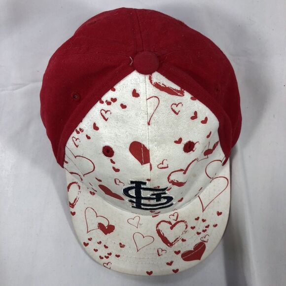 ST. LOUIS CARDINALS Fan Favorite Youth Kids Hat Valentine's Day Hearts MLB Cap - Picture 9 of 16